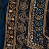 Indigo Blue Art Silk Lehenga with Hand Embroidery